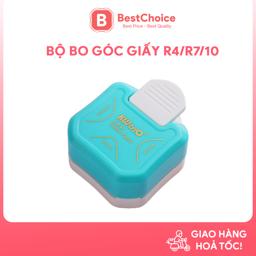 Dụng cụ bấm góc bo tròn, góc ngang, góc đa giác, cắt góc tròn nhỏ gọn R4/R5/R7/R10mm cắt giấy