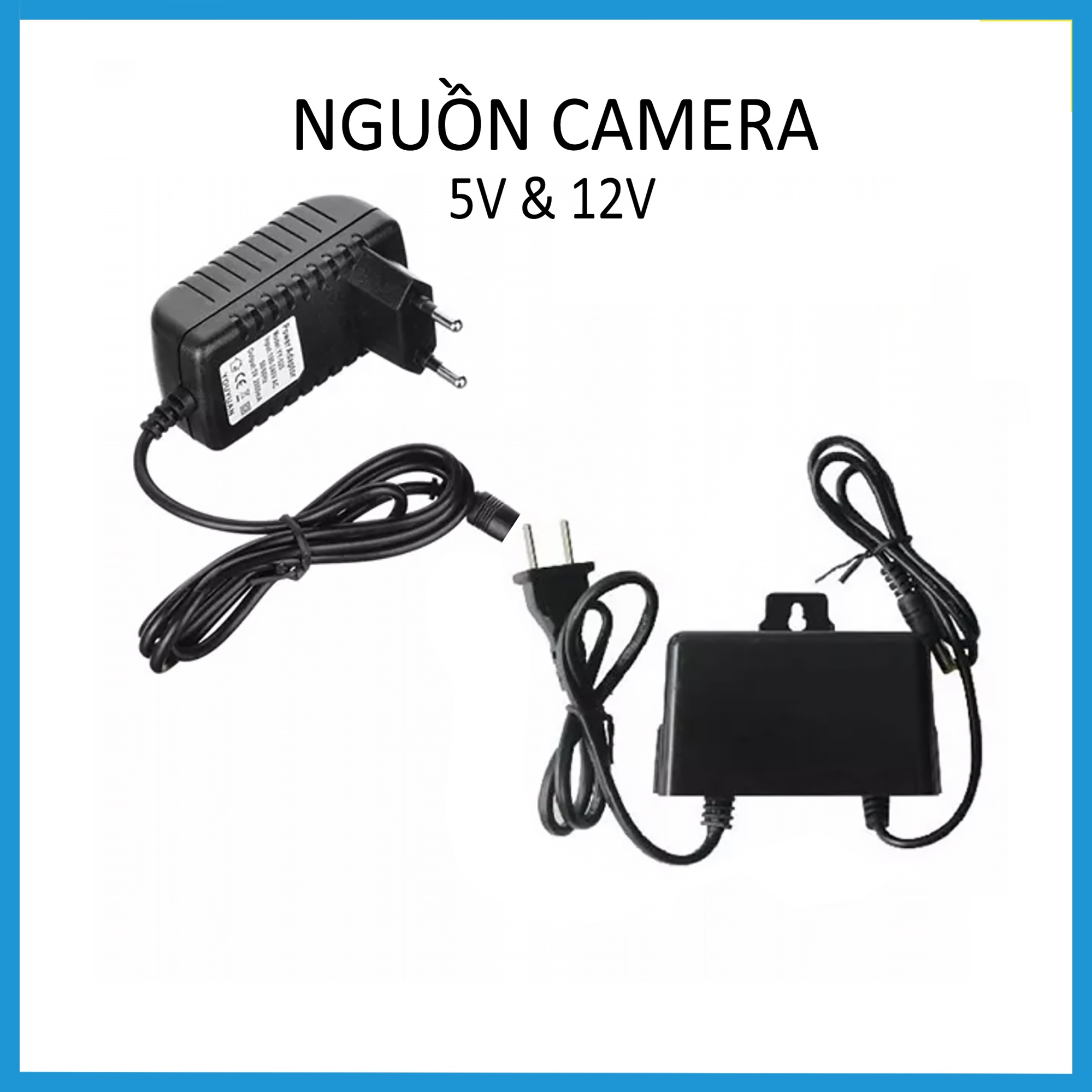Adapter - Nguồn 5V 12V Dùng cho camera Hikvision, Dahua, KBvision, Camera IP, đèn Led