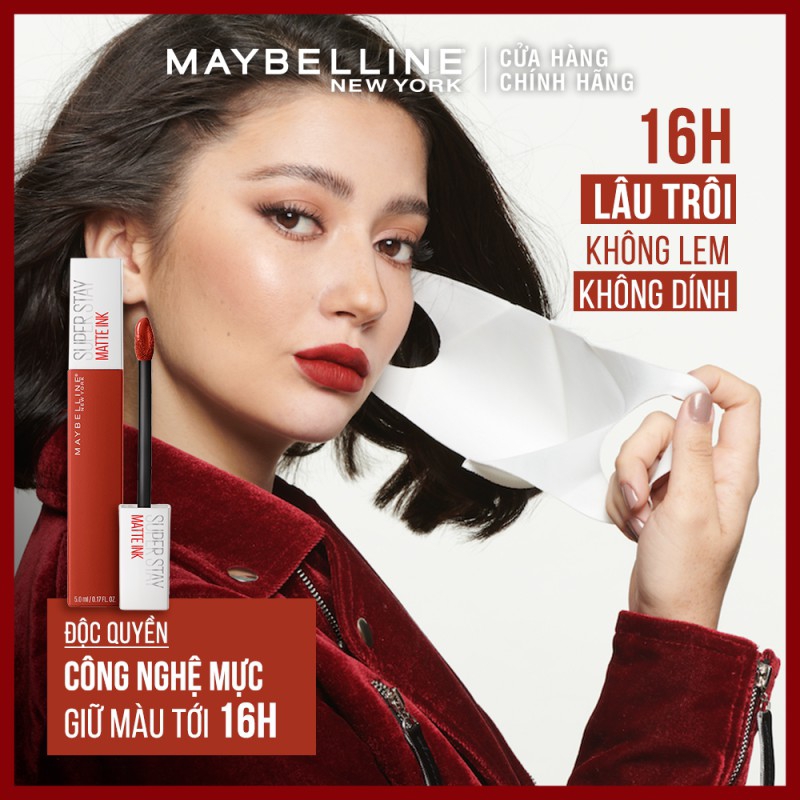 Son Kem Lì 16h Lâu Trôi Maybelline New York Super Stay Matte Ink City Edition Lipstick 5ml