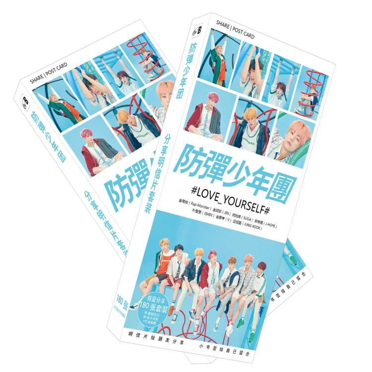 Postcard BTS ảnh thẻ 180 tấm Love your self mẫu A
