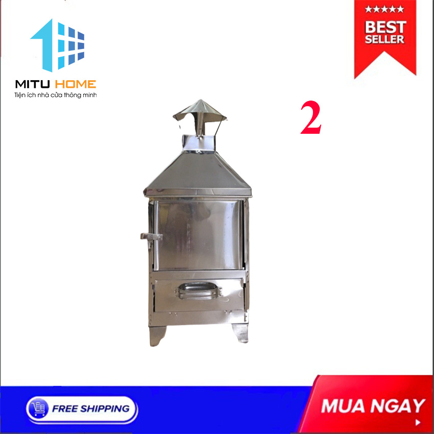 [THÙNG HÓA VÀNG MÃ] Lò hóa vàng mã, chất liệu inox - MITIHOME mã size 2