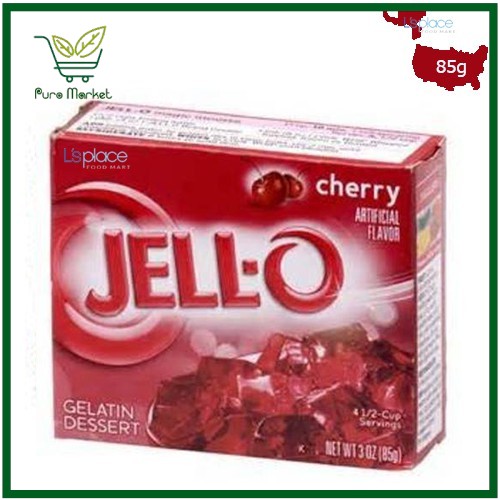 Bột Thạch Hương Anh Đào hiệu Jell-O 85g