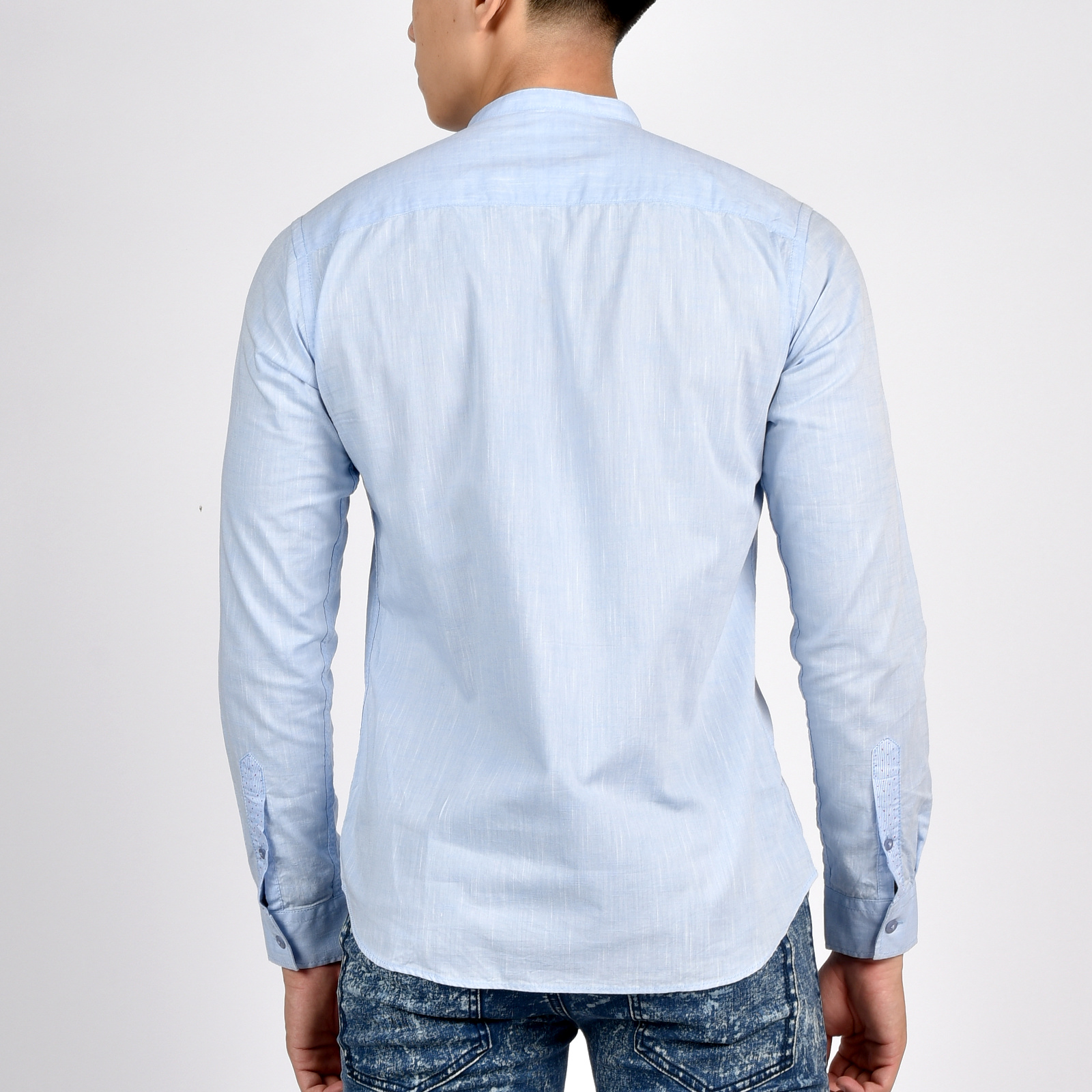 Áo Ojeans - Sơ Mi Dài Tay Cổ Tàu Nam - 5ASCM5080070