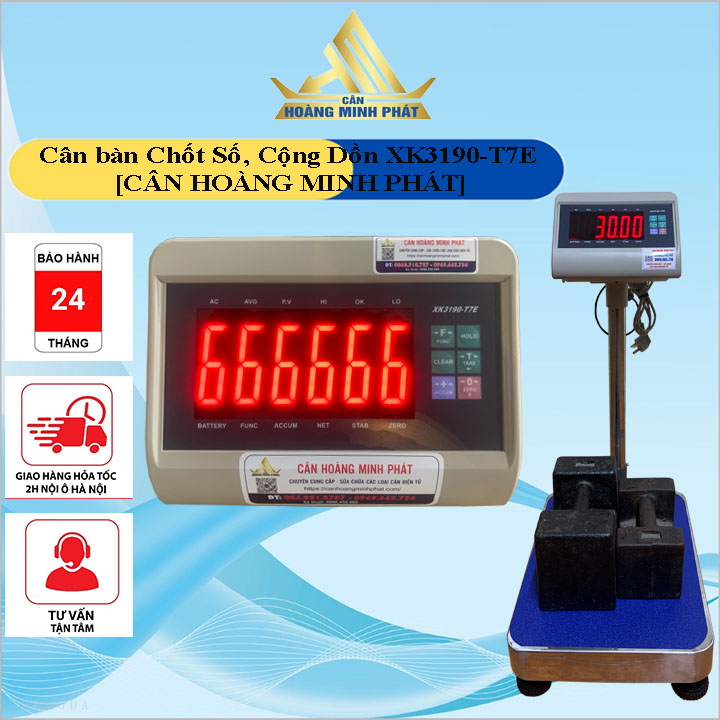 Cân bàn điện tử cân hàng XK3190 100kg 150kg 200kg 300kg 60kg 500kg T7E chính xác cao (cân động vật chốt số tự động, cộng dồn)[ CÂN HOÀNG MINH PHÁT ]