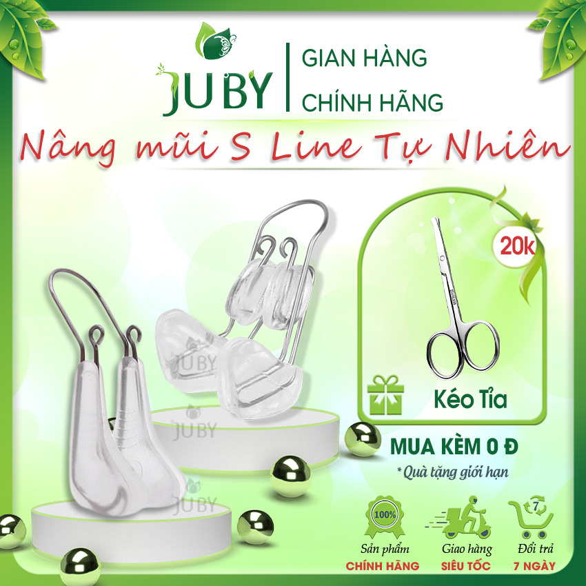 Kẹp nâng mũi, dụng cụ nâng mũi nhật bản juby1pk009, định hình sống mũi, thu nhỏ cánh mũi, tạo dáng mũi thon gọn.