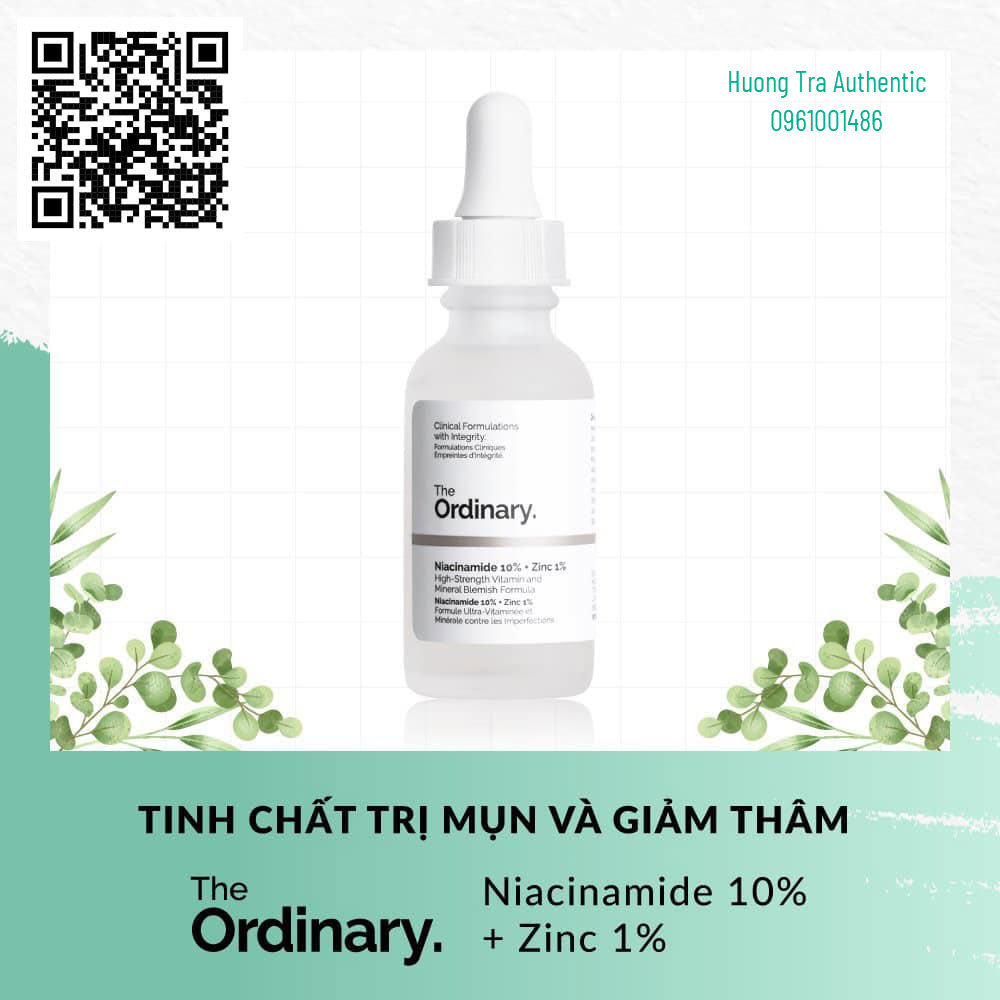 The ordinary niacinamide 10% + zinc 1% chai 30ml