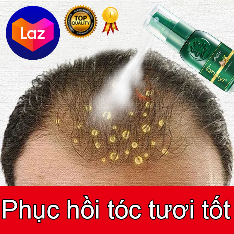 Tinh chất mọc tóc ngăn ngừa rụng tóc chai tinh dầu giúp tóc mọc nhanh hơn hiệu quả hơn chống rụng tóc Tinh chất tăng trưởng tóc Hair Grower Tinh chất ngăn ngừa rụng tóc cho nam và nữ 30ML Tinh chất gừng tươi