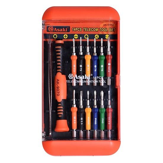 Bộ vít điện thoại 14 chi tiết asaki ak-9070