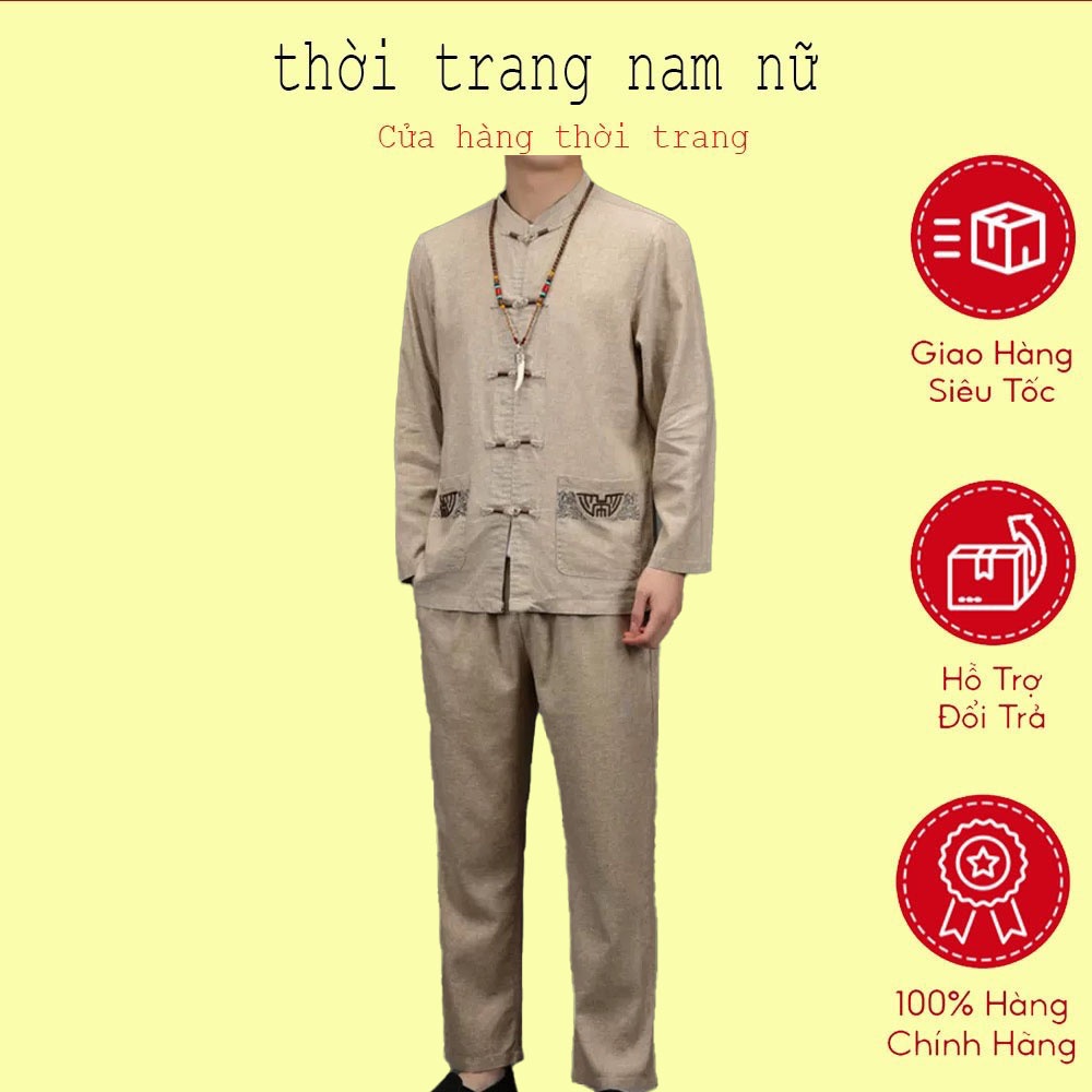 Bộ đũi nam cổ tàu