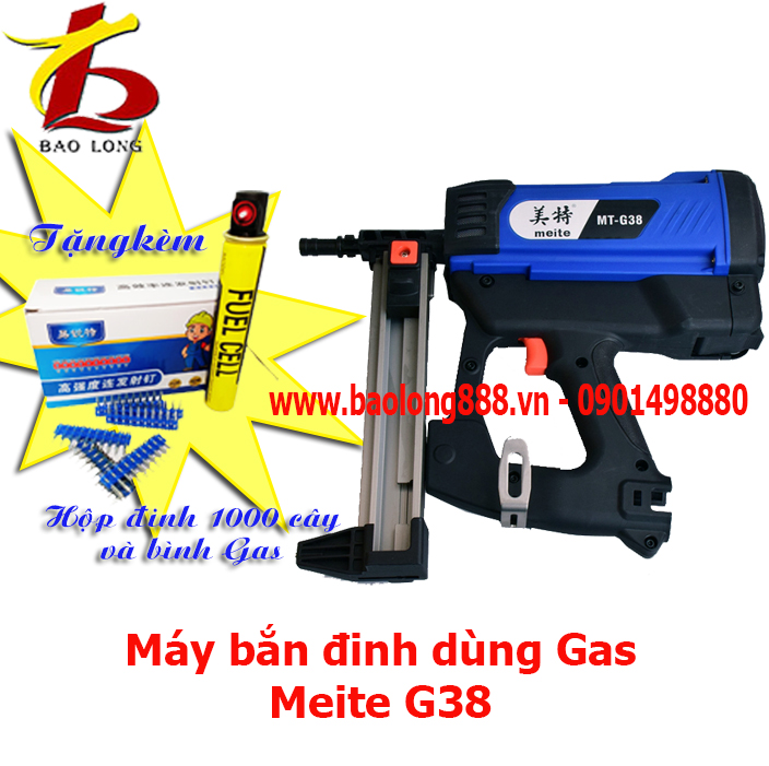 [HCM]Máy bắn đinh bê tông ( súng bắn đinh ) dùng Gas MEITE G38**Liên hệ để được giá tốt**