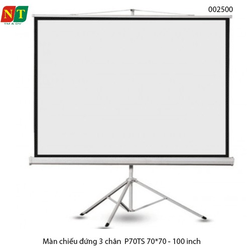 Màn chiếu 3 chân DALITE - P70TS 70×70 (100”) – 178×178cm – Matte White – Sơn tĩnh điện trắng – Chính hãng | Full VAT