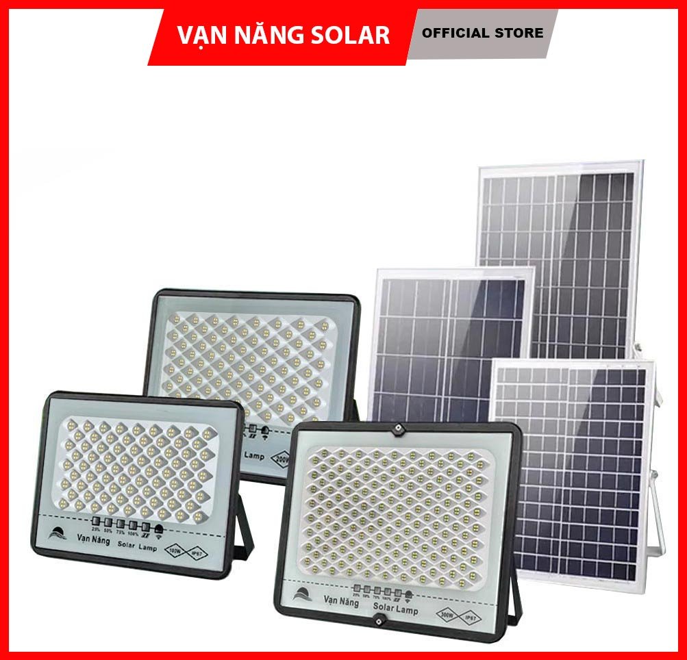 Đèn năng lượng mặt trời chống lóa Vạn Năng Solar 50w,100w,200w,300w