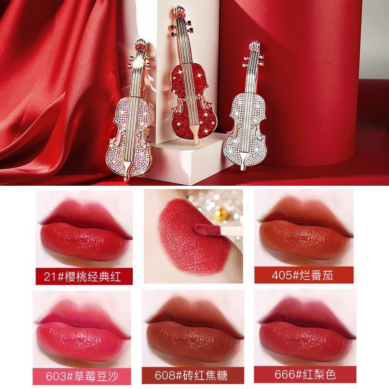 [HCM]Son kem Cây Đàn Đính Đá Soft Mist Velvet (Lẻ 1 Cây )