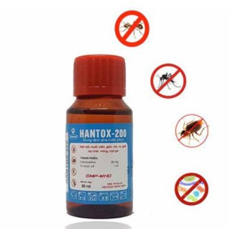 Thuốc diệt ve chó, muỗi, rận, ruồi hantox-200 thể tích 50ml