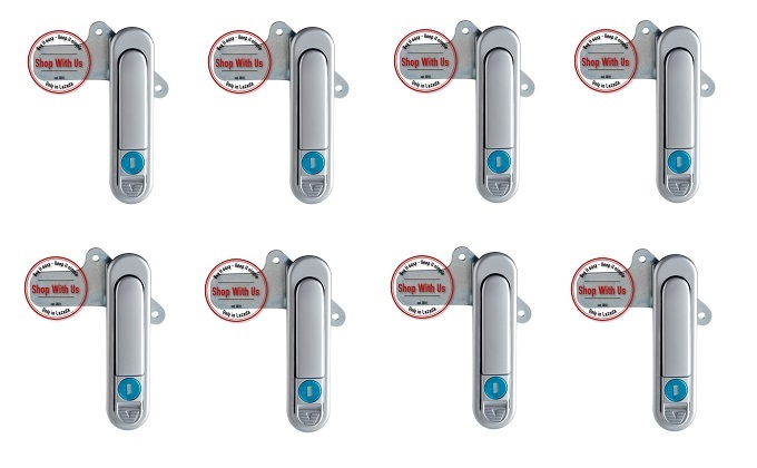 [Combo] 10 Chiếc Khóa Bấm Gạt Tủ Điện AB - Khóa bật cửa tủ AB301-1-1 x 10 Pcs - Khóa Ấn Đầu Tròn - Khóa Tủ Bật Tròn Combo 10 cái