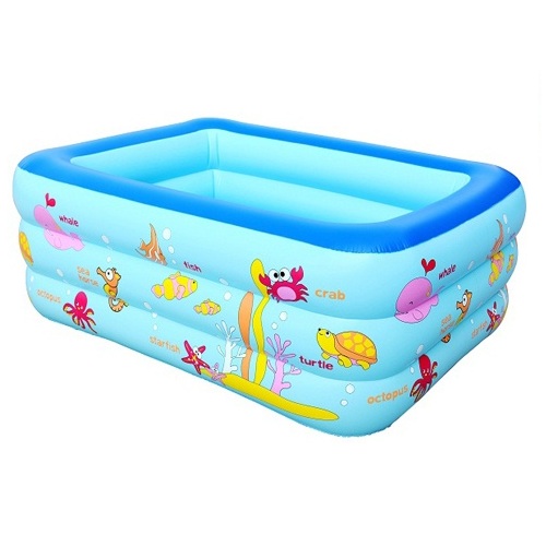 Bể bơi phao bơi 3 tầng - Kích thước 130x90x50 cm - Có đáy chống trượt , bể bơi , phao bơi , hồ bơi , ho boi , phao bơi cho bé
