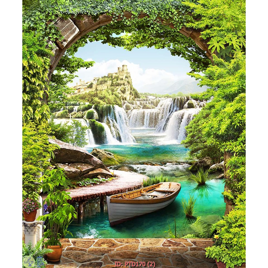 ( Rẻ vô địch ) Tranh dán tủ lạnh , cửa kính hình đẹp