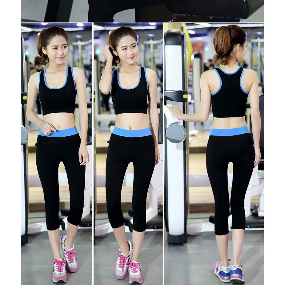 Đồ tập gym nữ đồ tập yoga set đồ tập gym quần áo tập gym yoga aerobic dáng đẹp áo bra chất vải co gian 4 chiiều