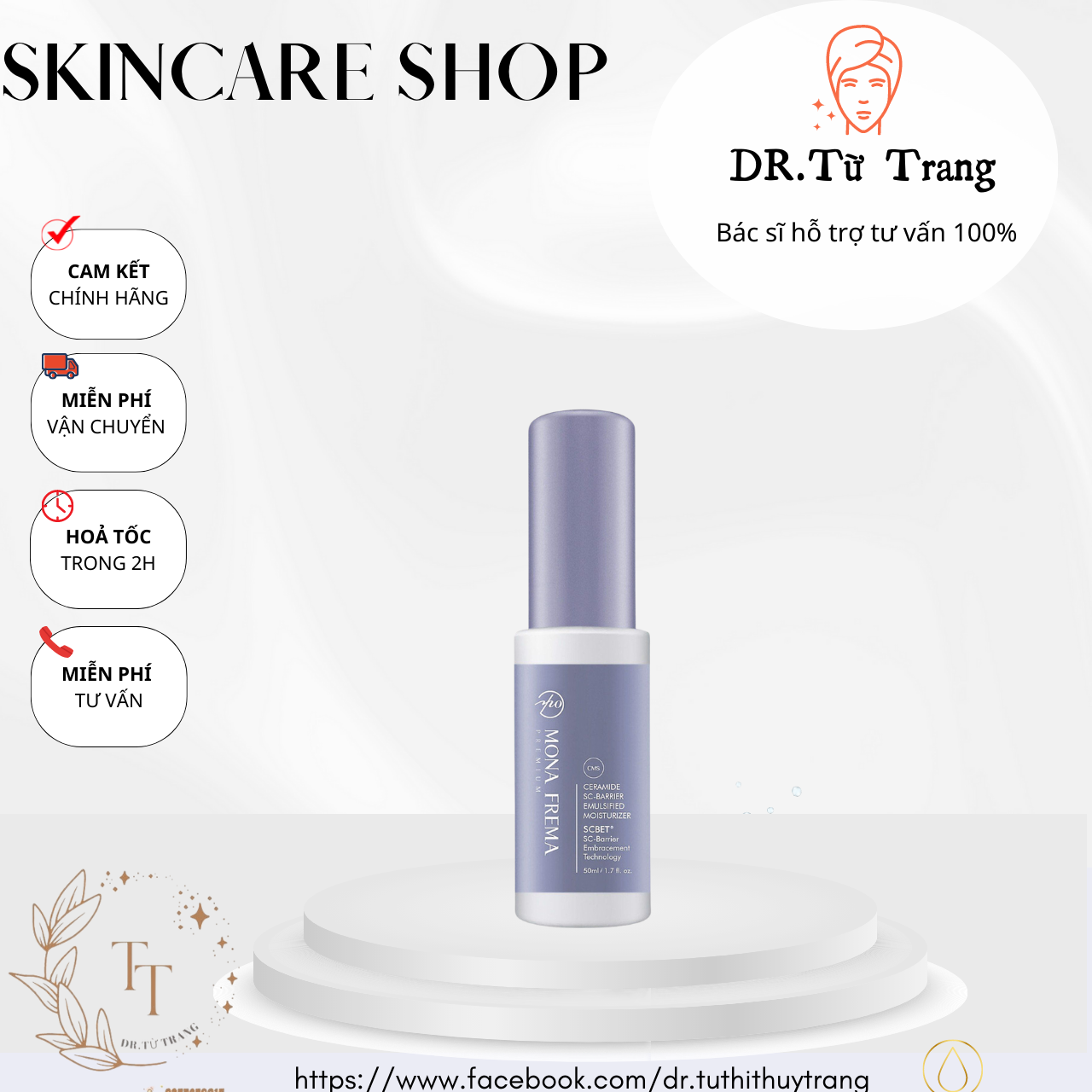 Kem dưỡng khóa ẩm Mona Frema CMS Ceramide Barrier Extreme Cream
