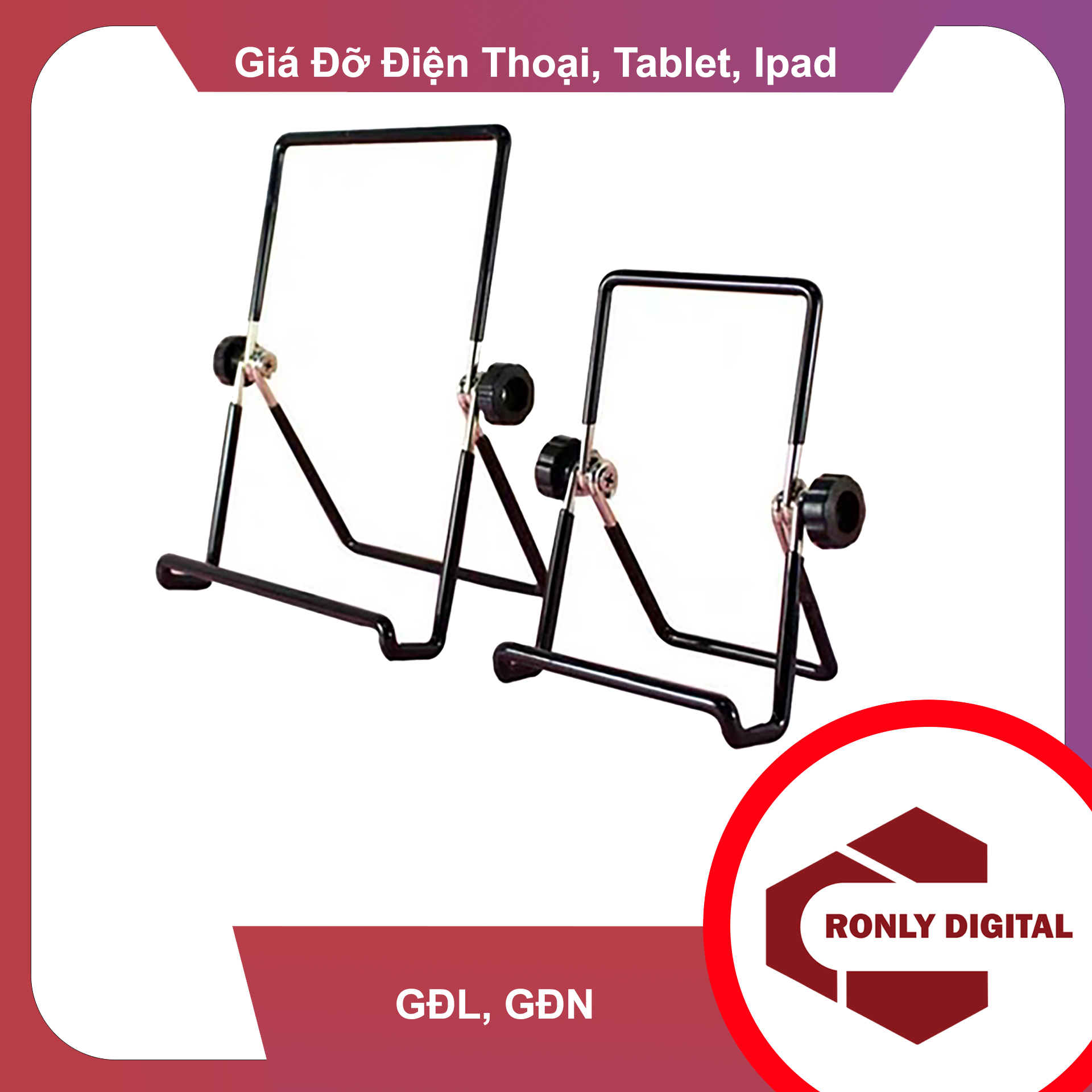 Giá đỡ máy tính bảng, tablet, điện thoại, Màn hình di động để bàn khung kim loại