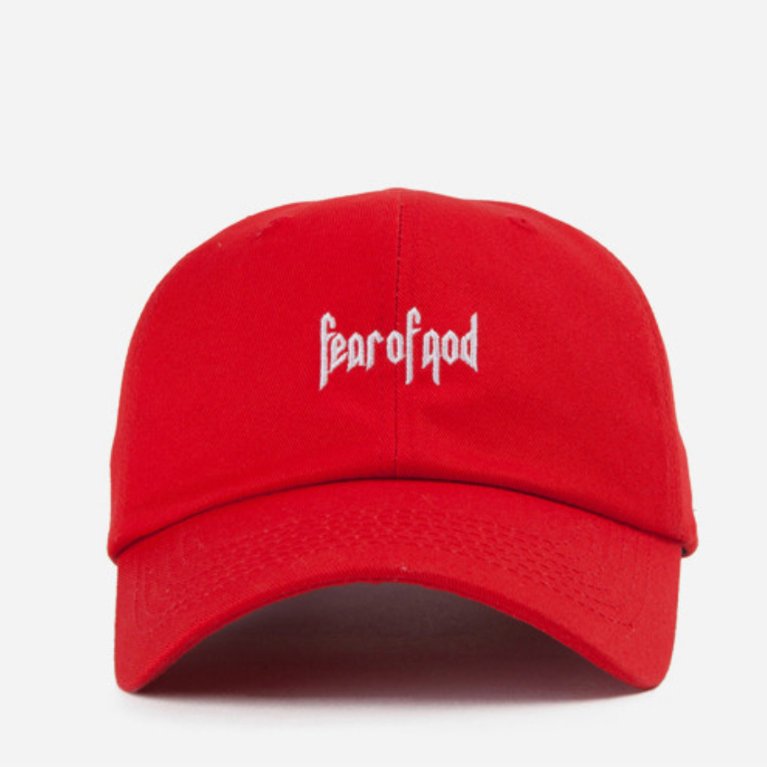 Mũ lưỡi trai nón dadhat fear of god red nón kết premi3r