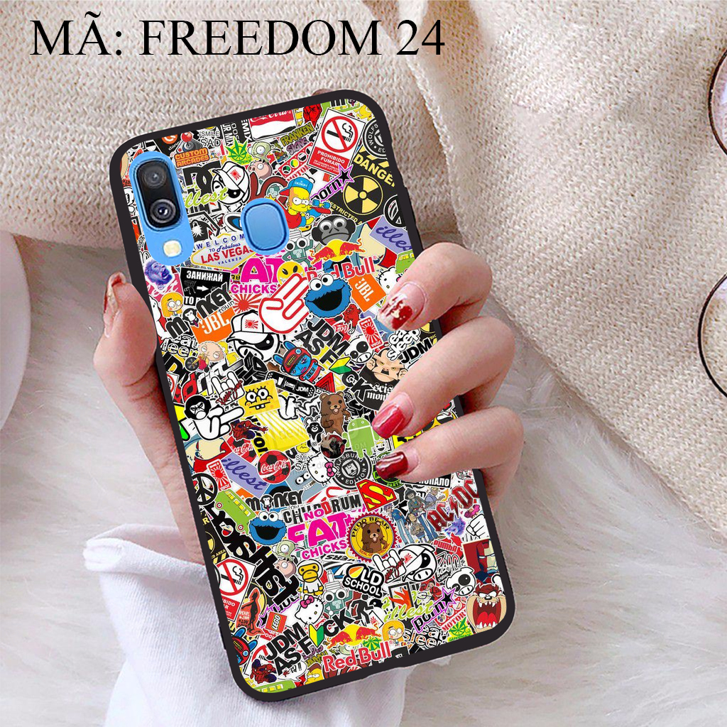 Ốp lưng iCase dành cho Samsung Galaxy A40 viền dẻo TPU BST Phong cách tự do, Mặt trước được làm cao hơn màn hình khoảng 0,2mm, bảo vệ màn hình