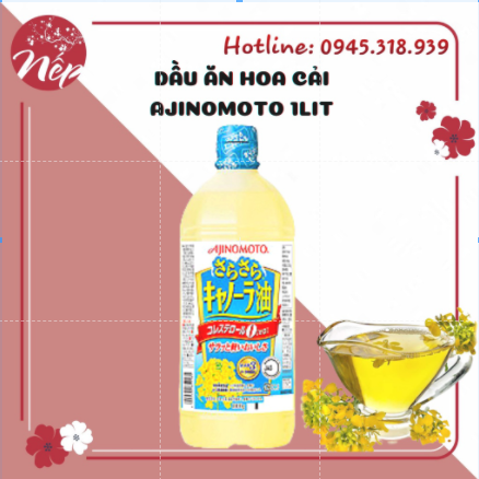 Dầu ăn hoa cải ajinomoto 1lit