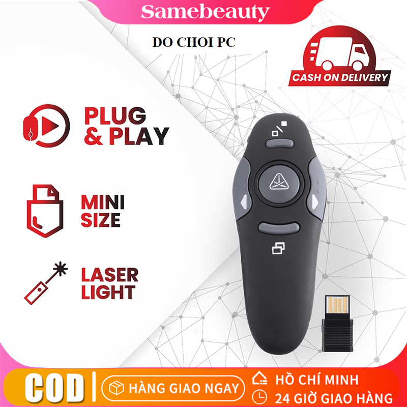 2.4g không dây ppt trình diễn không dây usb điện tử con trỏ laser bút laser trình diễn chiếu trang xoay bút