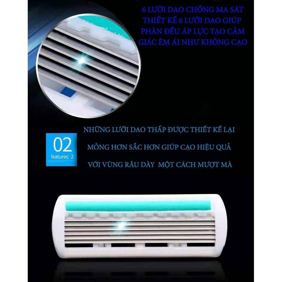 Lưỡi dao cạo râu com 5 10 15 cái