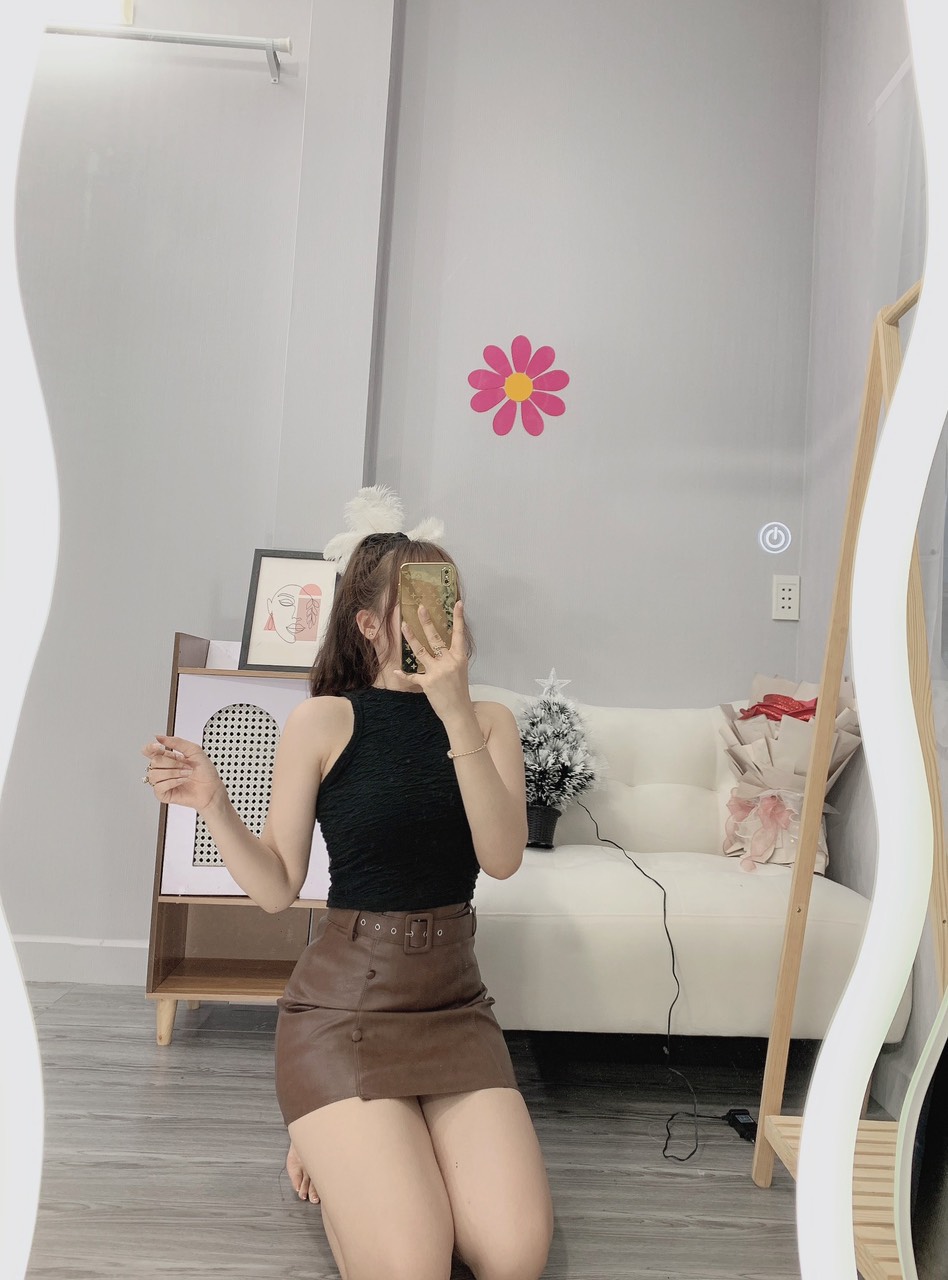Áo 3 lỗ thun xốp trơn croptop cực xinh , chất thun xốp mềm mịn