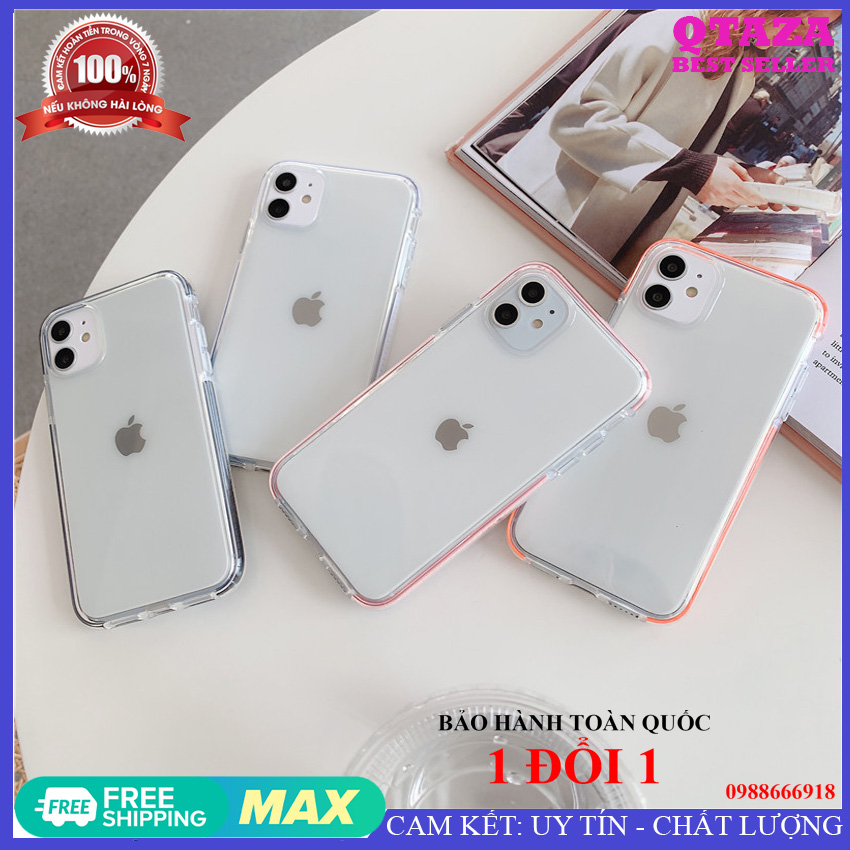 Ốp lưng iphone, ốp lưng điện thoại nhựa dẻo trong suốt cho iphone qtaza-01