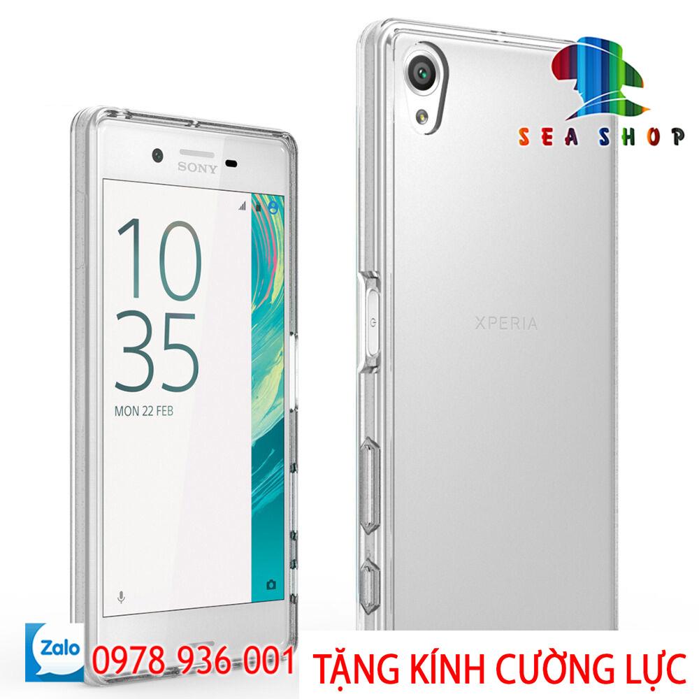 Ốp lưng Sony Xperia XA - F3316 nhựa dẻo - trong suốt - Đen - Kính cường lực Sony XA