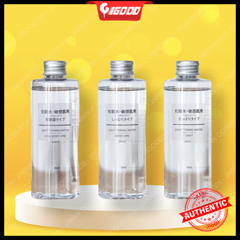 Nước hoa hồng MUJI light toning water 200/400ml Nhật Bản