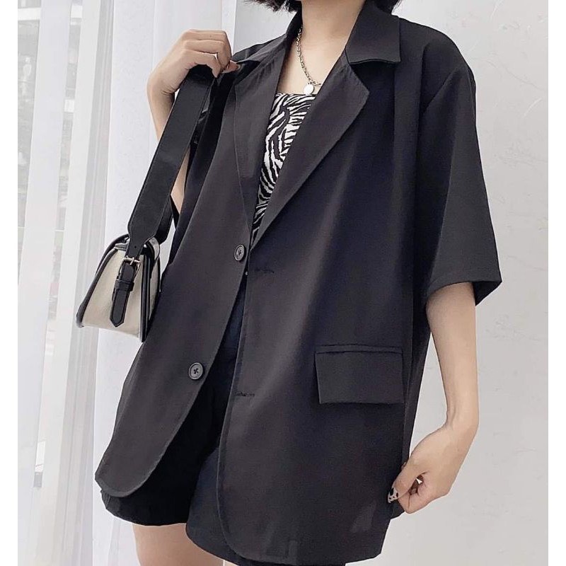 Áo blazer nữ - áo vest nữ chất kate mát hàng đẹp