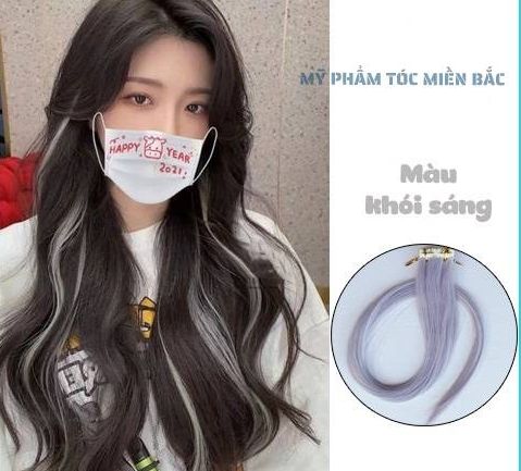 Light Tóc light dán nối tiện dụng Light tóc giả cao cấp chỉ cần dán tại nhà