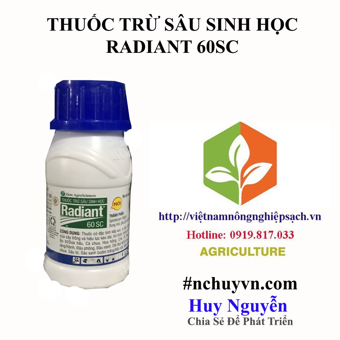 Radiant 60sc – trừ sâu sinh học cho cây trồng
