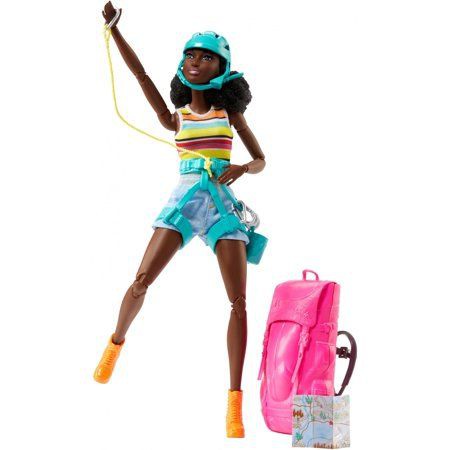 Búp bê Barbie 22 khớp, Made To Move leo núi Camping Africa