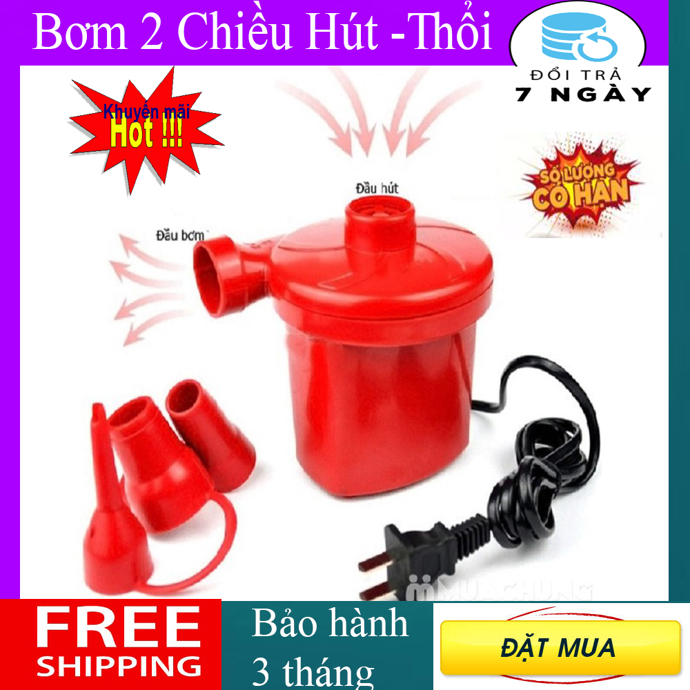 Máy Bơm Hút Điện Đa Năng 200V-200W, Bơm Ghế Hơi, Phao Bơi ... , Tiện lợi dễ sử dụng  [MUA NGAY GIẢM GIÁ LỚN ]