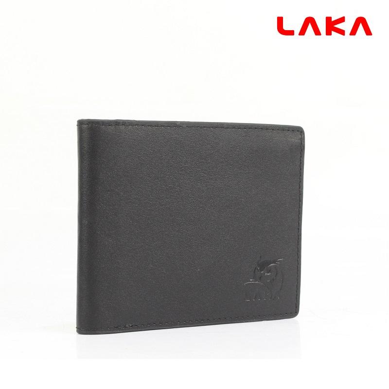 Ví da nam ví nam da bò thật thời trang laka vlk0118 - màu đen nâu