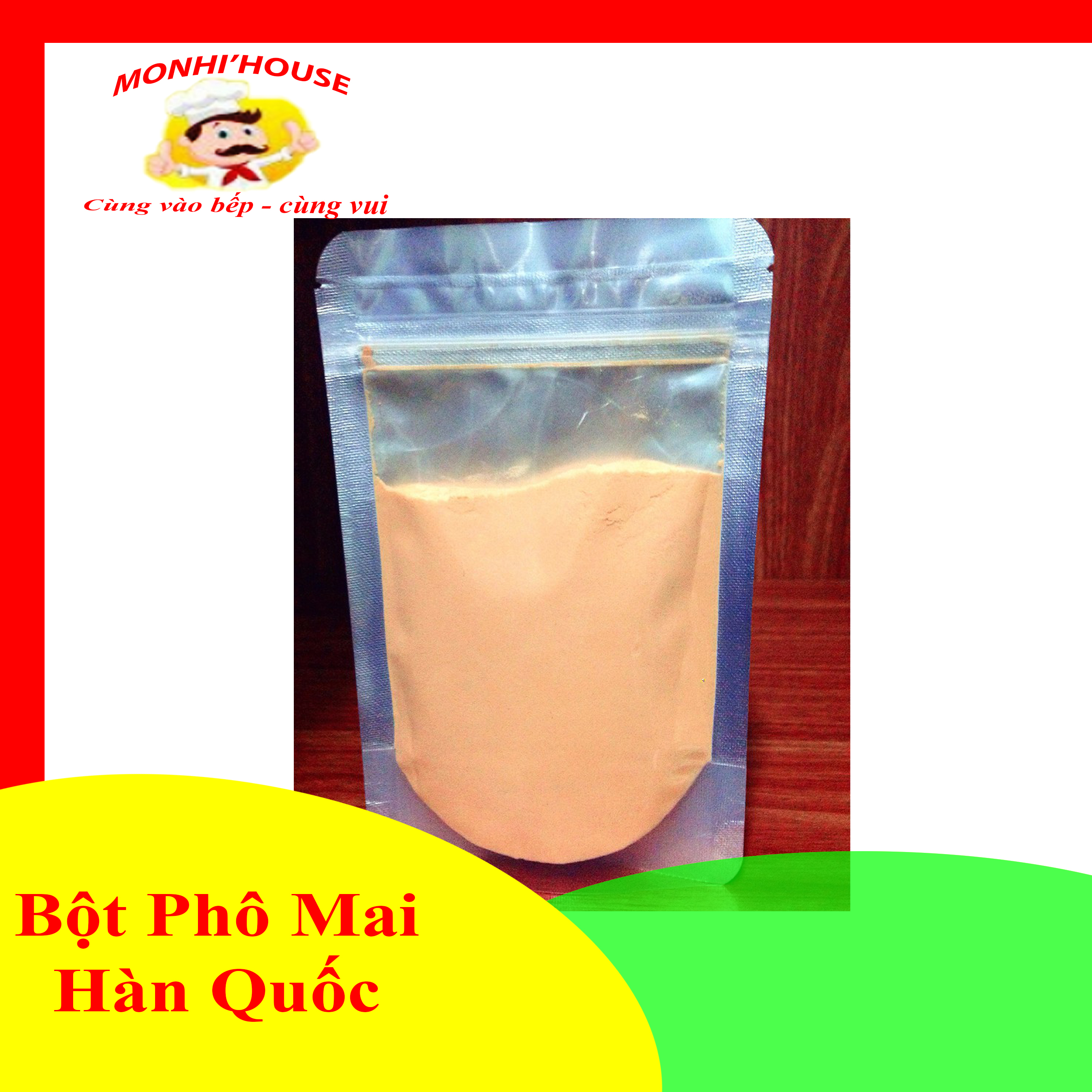100g bột phô mai lắc bánh gạo, khoai tây chiên,...