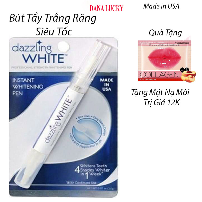 [Siêu Tốc] Bút Tẩy Làm Trắng Răng Cấp Tốc Dazzling White Hơi Thở Miệng Thơm Mát Cho Răng Chắc  DANA LUCKYKhỏe An Toàn