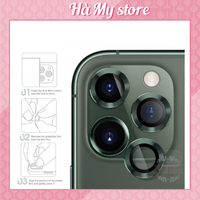 Cường lực camera - bảo vệ camera iphone 12 pro max, 12, 12pro, 12mini hàng fullbox