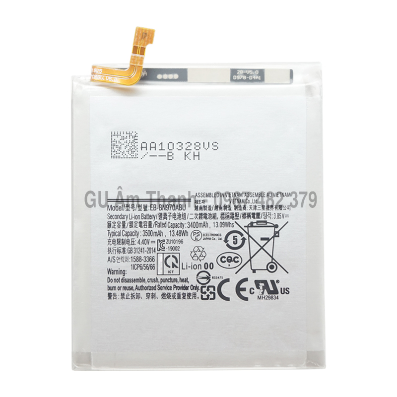 Pin cho samsung galaxy note 10 5g n971 sm-n971n dung lượng 3500mah zin máy