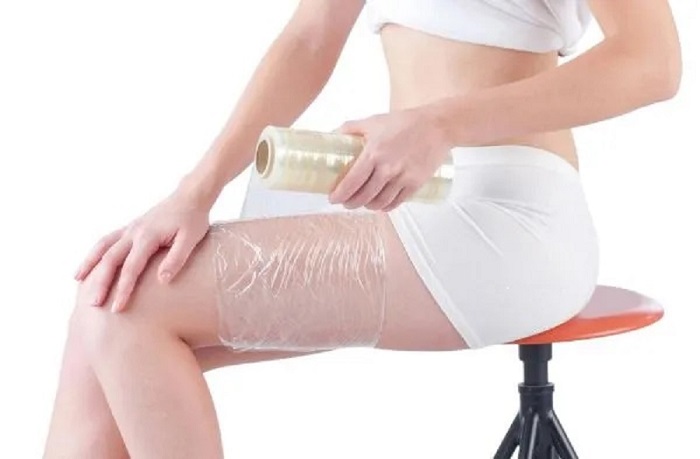 1 cuộn màng quấn pe,màng chít quấn tan mỡ bụng - 7cm-300gram ,an toàn ,dễ sử dụng,