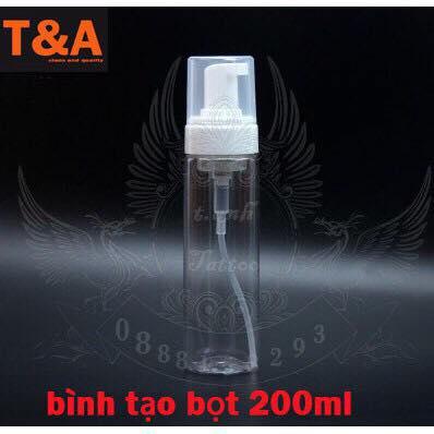 Bình tạo bọt rửa hình xăm 200ml