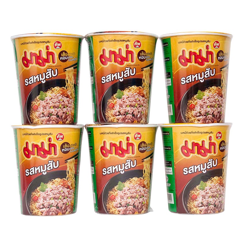 Mỳ mama thái lan ly 60g thái lan lóc 6 ly