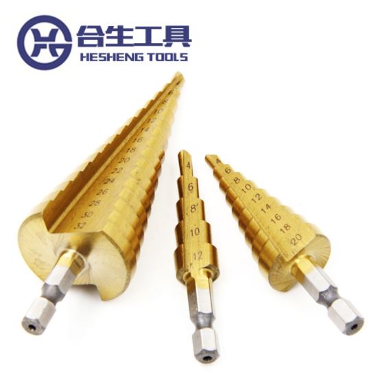 Mũi Khoan Đa Năng, Bộ 3 Mũi Khoan Tháp Tầng Bước Titanium 4-32mm Khoan Sắt , Tôn,  Mũi Khoan Tốt, Giá Rẻ