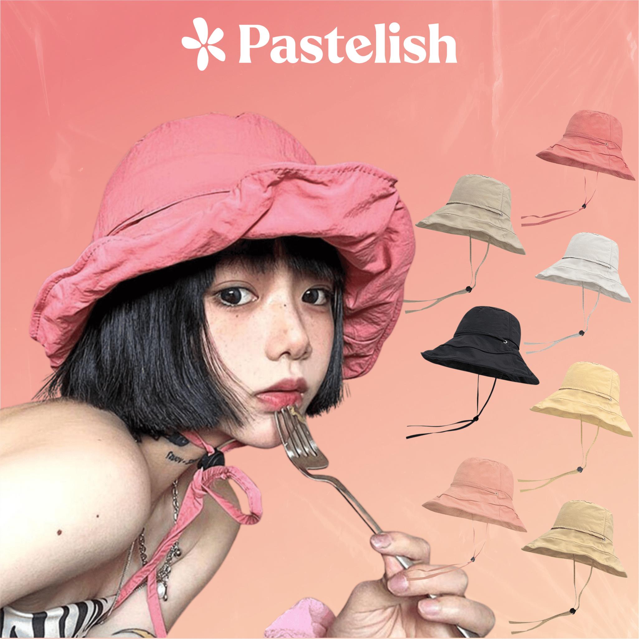 Mũ nón bucket vành hoa - tùy chỉnh dáng vành - pastelish