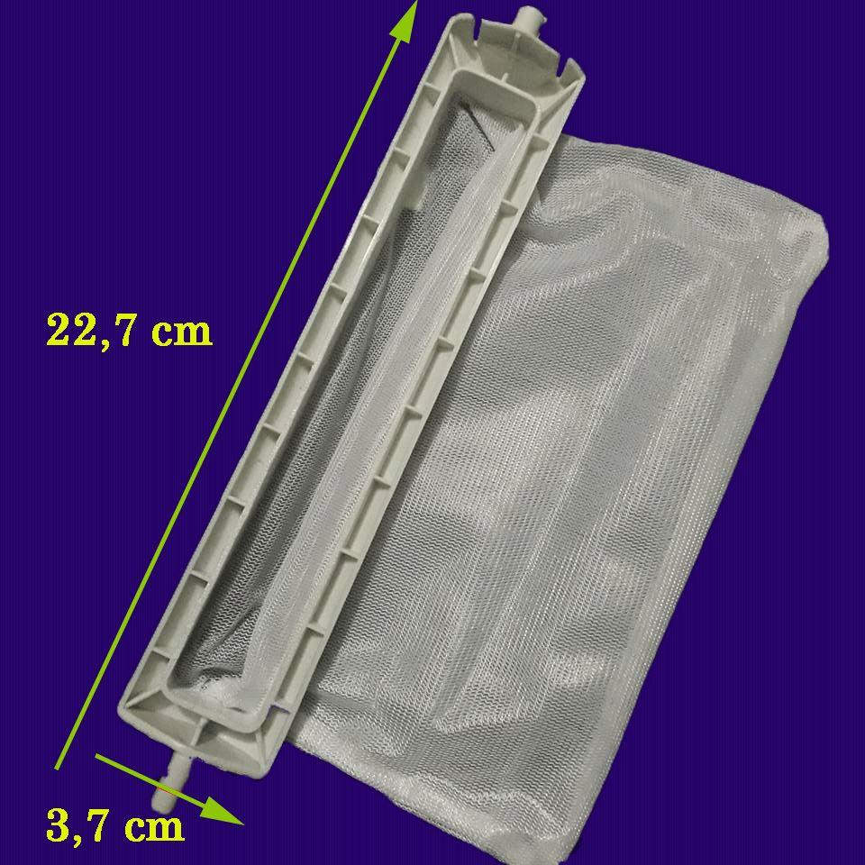Lưới lọc cặn máy giặt sharp dài 22,7 x 3,7cm
