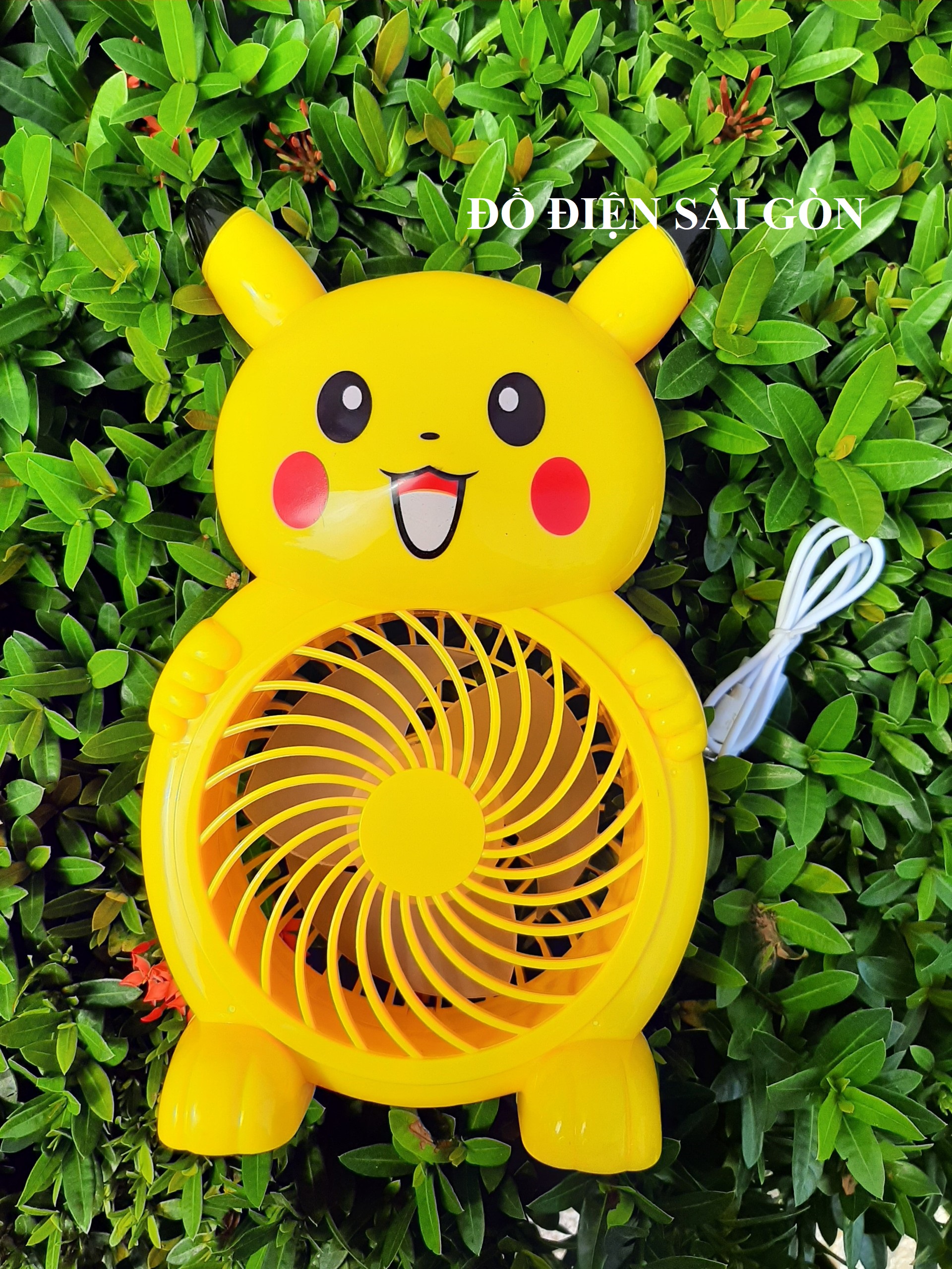 Quạt Bàn Mini Sạc Điện PIKACHU Siêu Mát